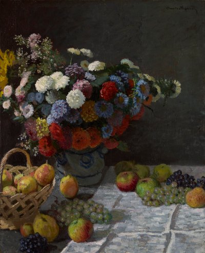 Still Life with Flowers and Fruit, 1869 by Claude Monet